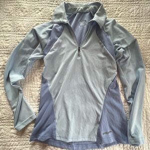 Patagonia Lightweight Quarter Zip Long Sleeve Athletic Top XS *FLAW* SEE NOTES